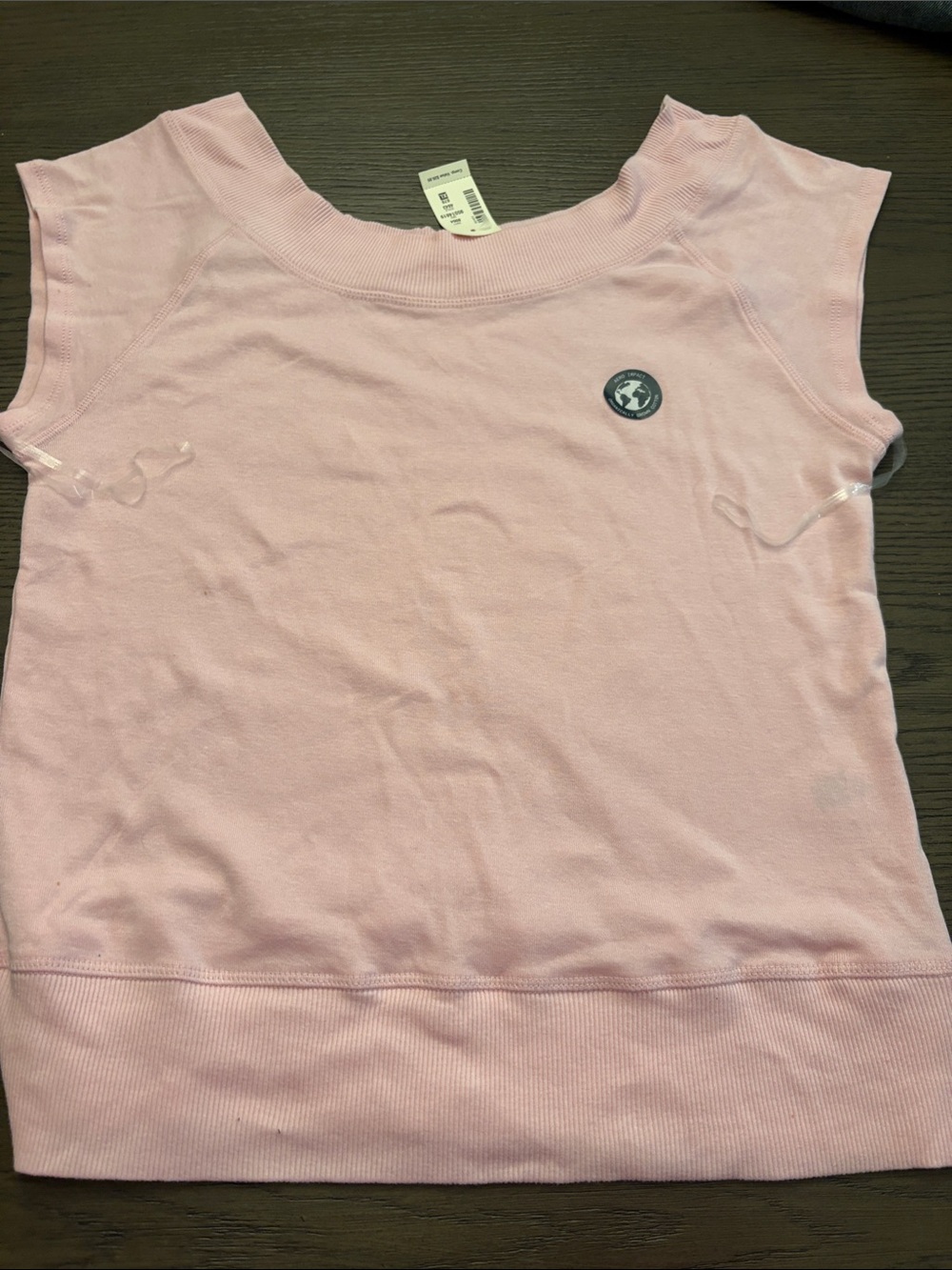 Aeropostale Light Pink Sleeveless Ribbed Hem Tank